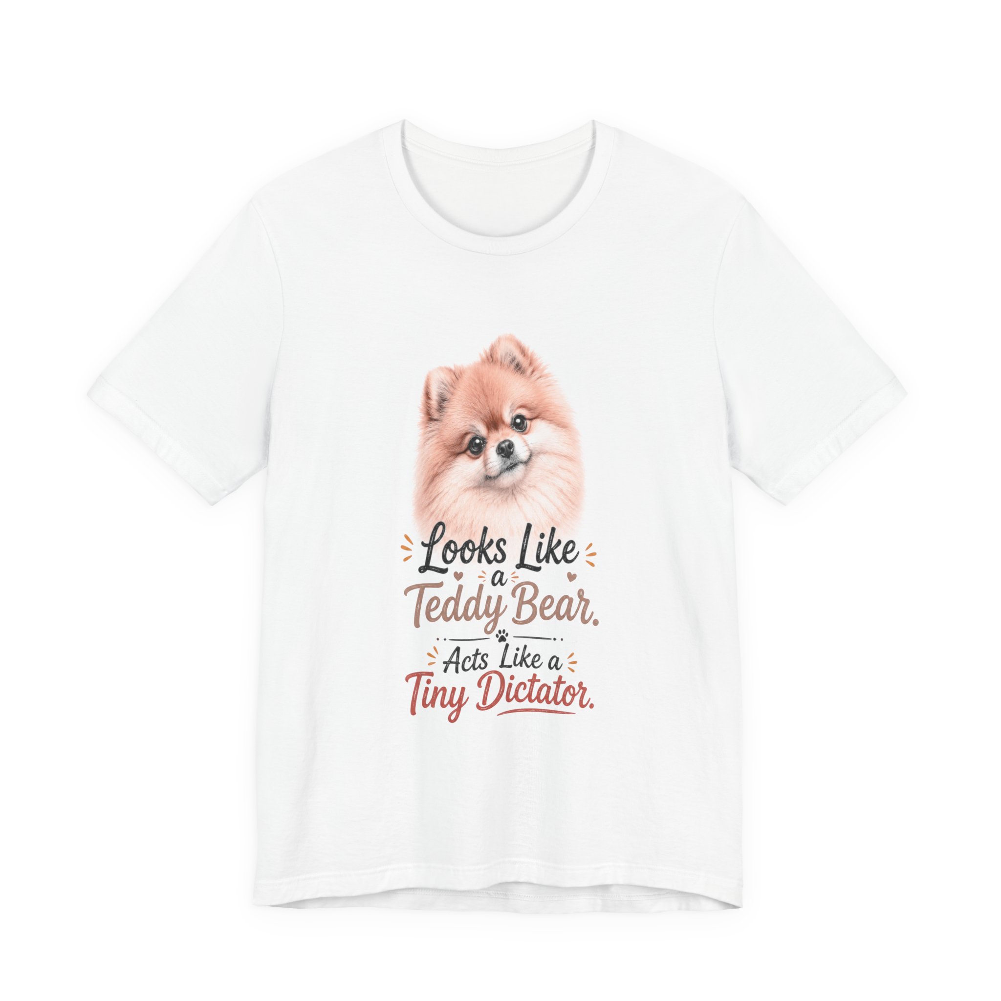looks like a teddy bear acts like a tiny dictator cute pomeranian t shirt looks like a teddy bear acts like a tiny dictator cute pomeranian t shirt