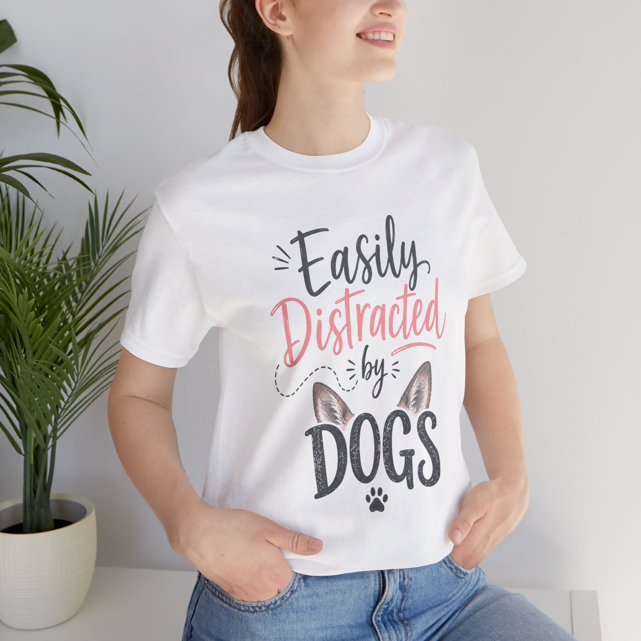 easily distracted by dogs funny dog lover t shirt easily distracted by dogs funny dog lover t shirt