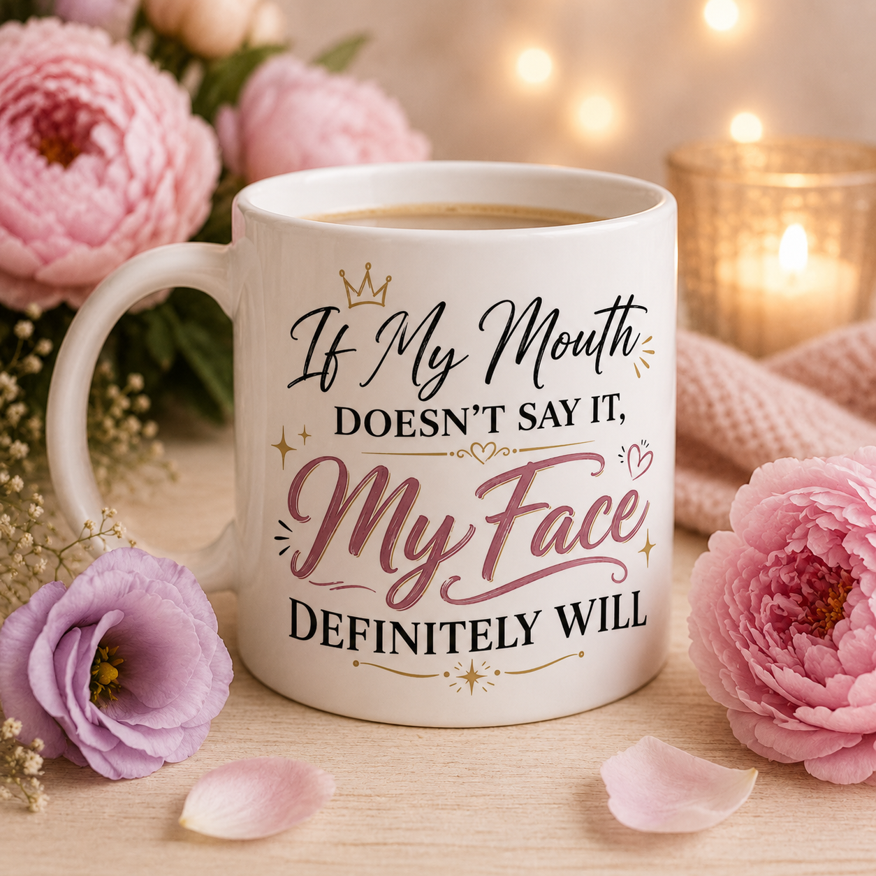 if my mouth doesn’t say it my face definitely will funny sarcastic mug if my mouth doesn’t say it my face definitely will funny sarcastic mug
