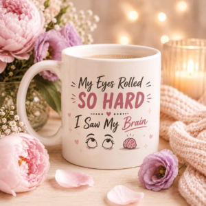 my eyes rolled so hard i saw my brain funny sarcastic mug