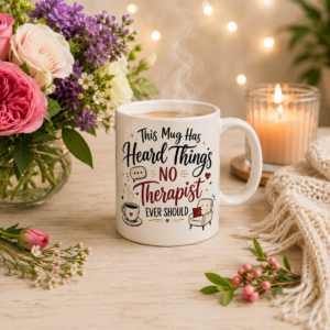 this mug has heard things no therapist ever should – funny sarcastic coffee mug