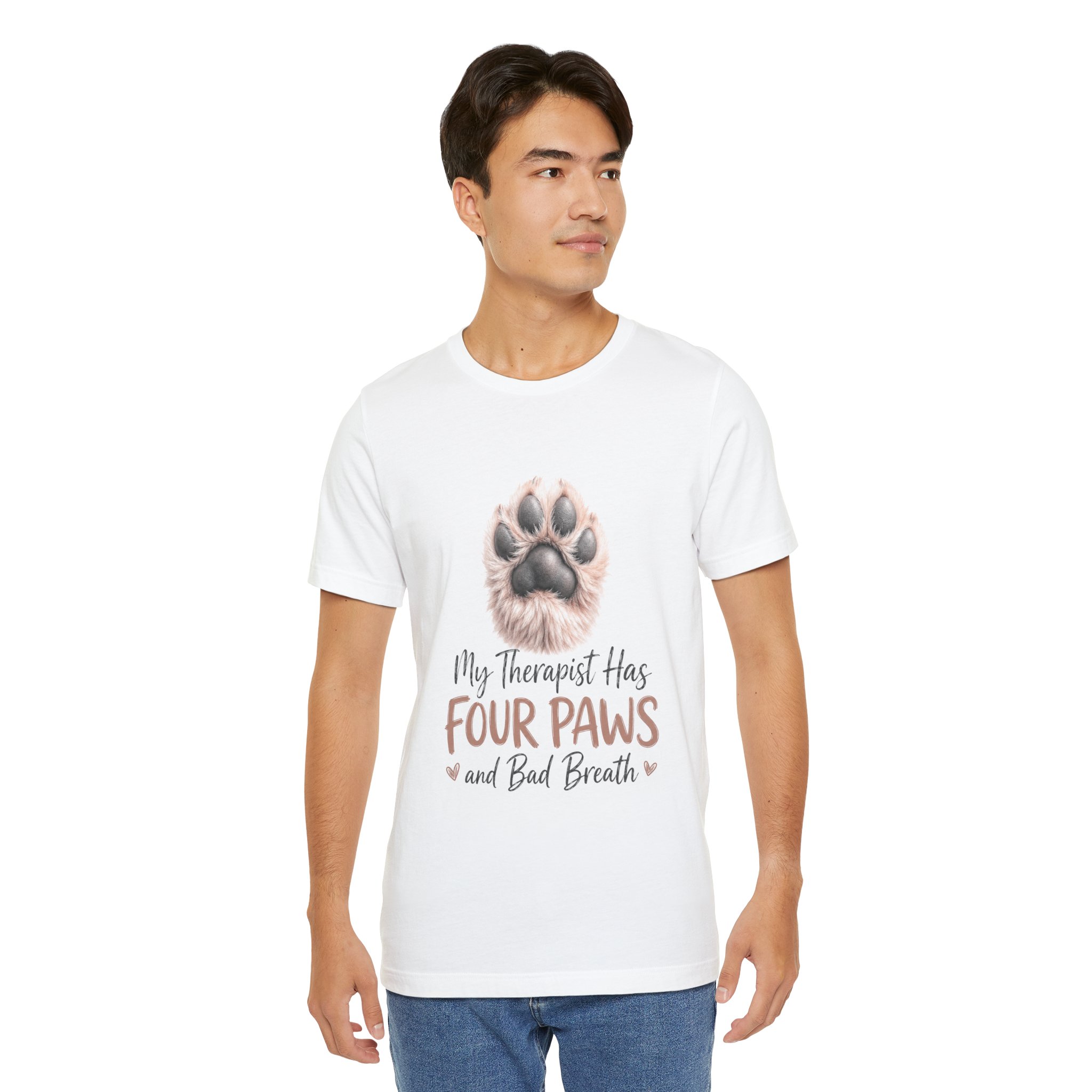 my therapist has four paws and bad breath dog lover t shirt my therapist has four paws and bad breath dog lover t shirt