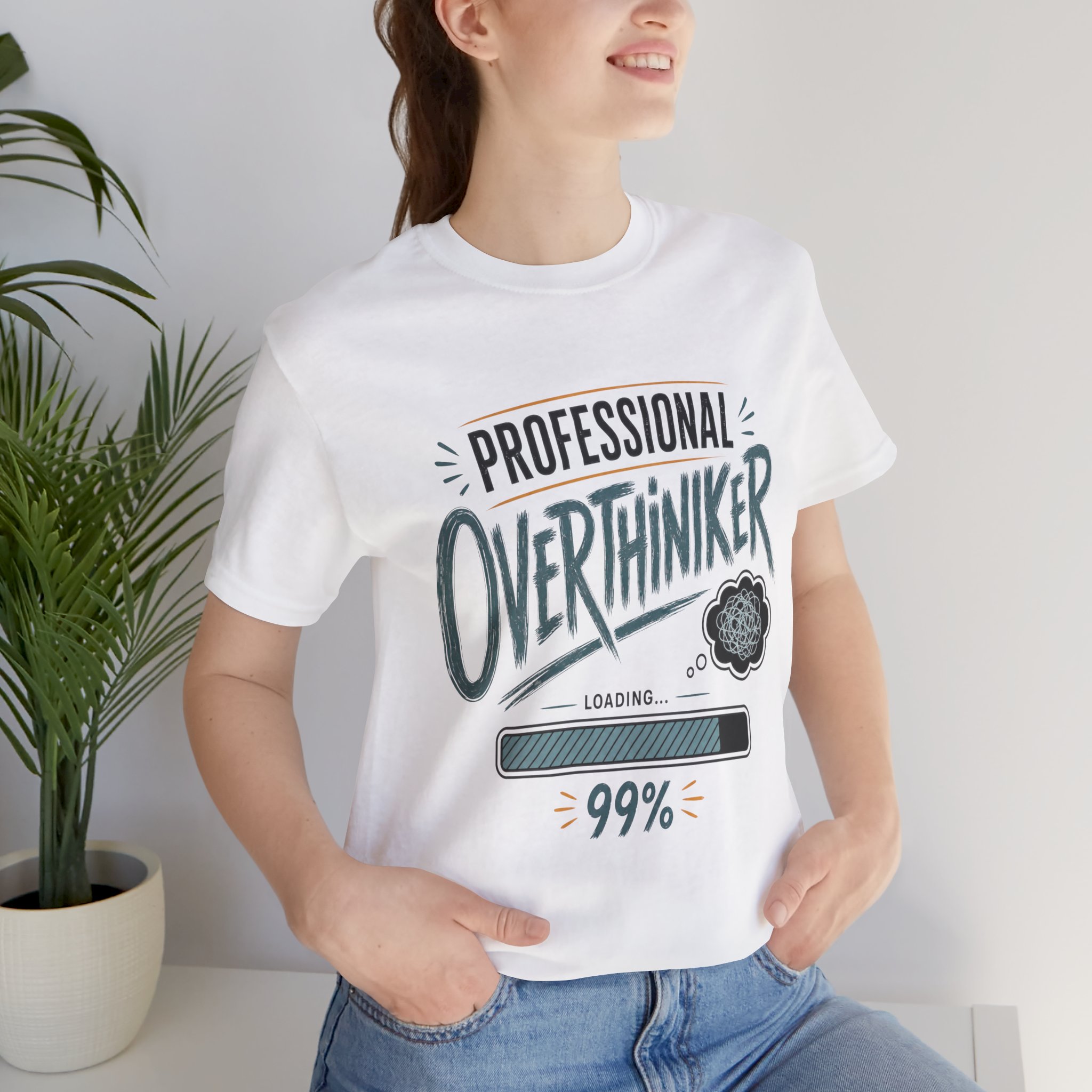 professional overthinker loading 99% funny anxiety shirt professional overthinker loading 99% funny anxiety shirt