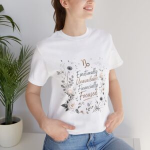 capricorn zodiac shirt – emotionally unavailable, financially focused